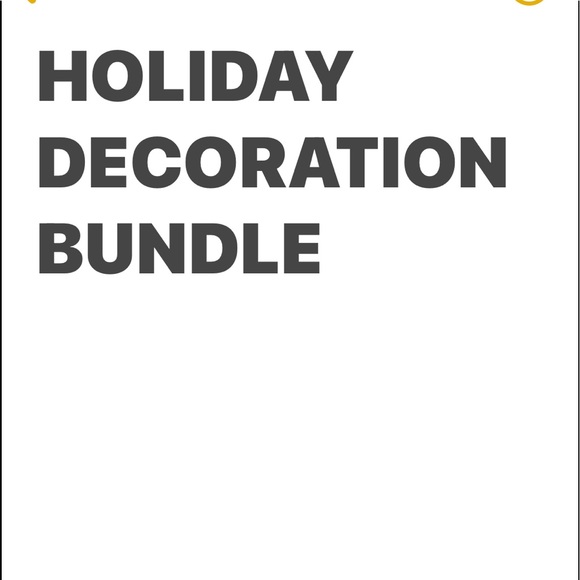 15 Holiday household decorations bundle